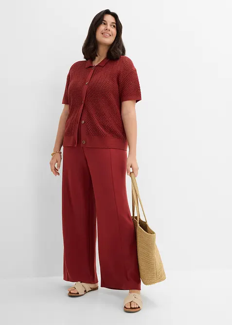 Vid byxa av stabil trik&aring;, bonprix