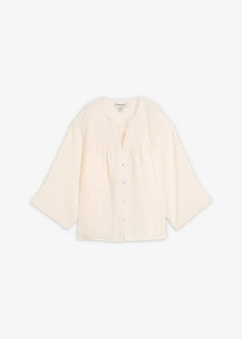 Blus av viskosmix, bonprix