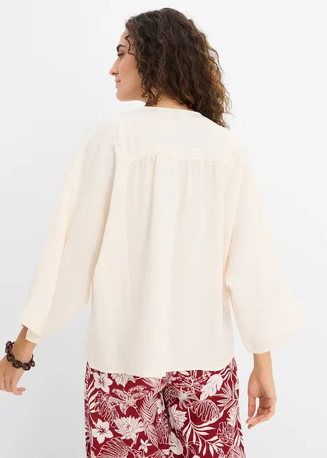 Blus av viskosmix, bonprix