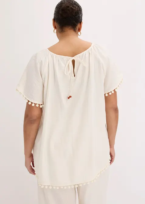 Blus i mjuk viskosmix, bonprix