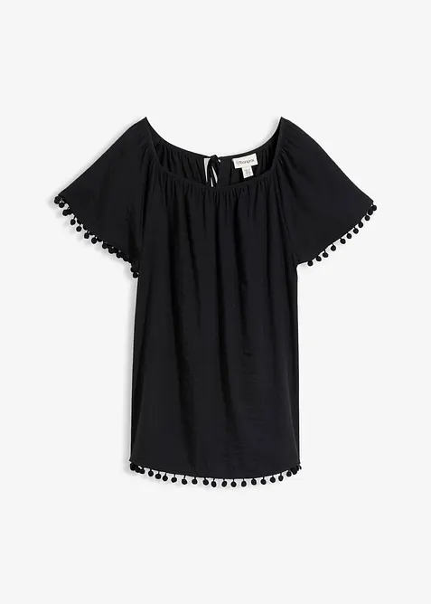 Blus i mjuk viskosmix, bonprix