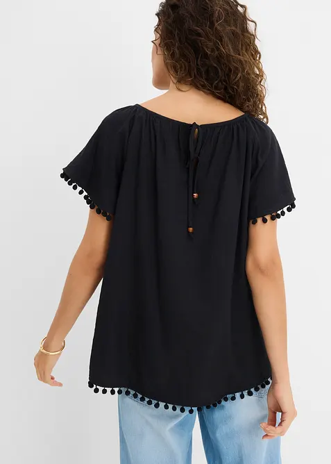 Blus i mjuk viskosmix, bonprix
