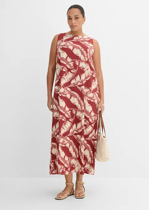 M&ouml;nstrad kl&auml;nning i viskosmix, bonprix