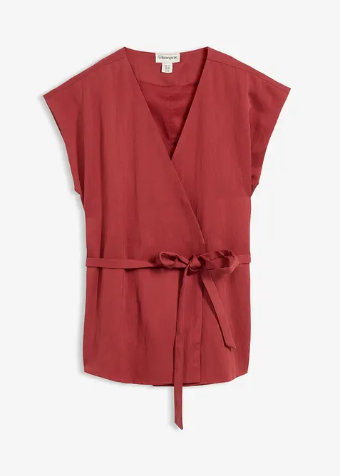 Topp med sk&auml;rp i viskosmix, bonprix