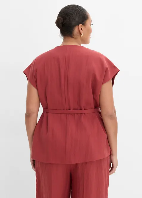 Topp med sk&auml;rp i viskosmix, bonprix