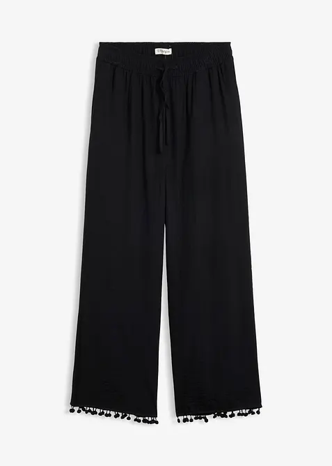 Dra p&aring;-byxa i mjuk viskosmix, bonprix