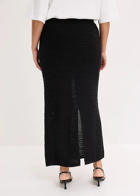 Maxikjol med virkad spets, bonprix