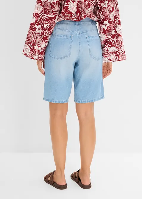 Jeansshorts Mid Waist, med bekv&auml;m midja, bonprix