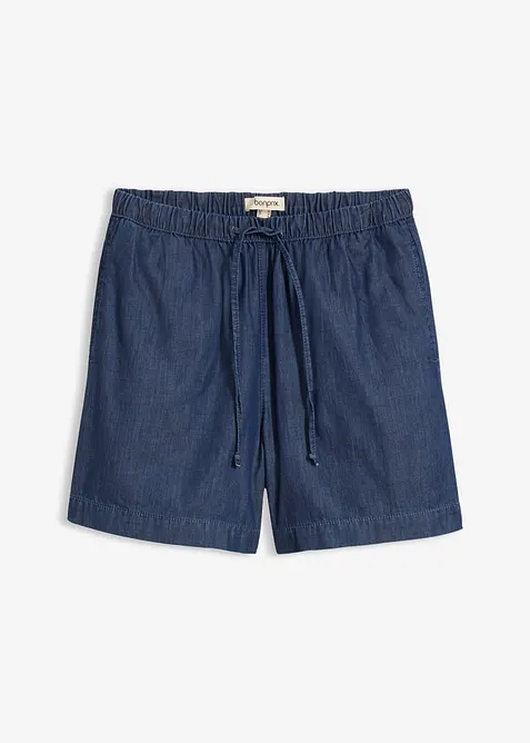 Jeansshorts Mid Waist, med bekv&auml;m midja, bonprix