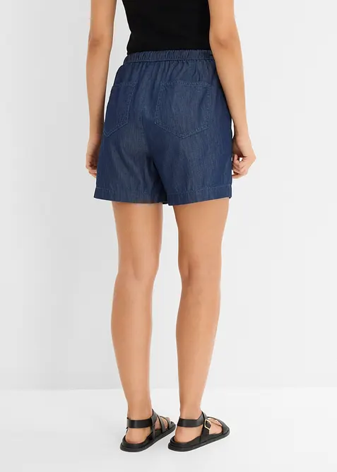 Jeansshorts Mid Waist, med bekv&auml;m midja, bonprix
