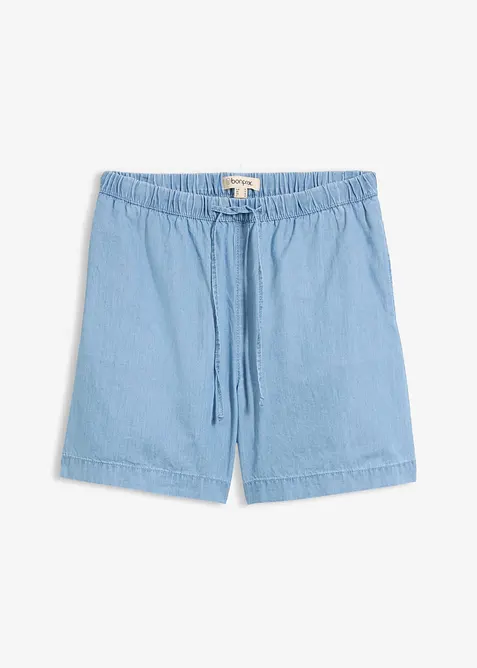 Jeansshorts Mid Waist, med bekv&auml;m midja, bonprix