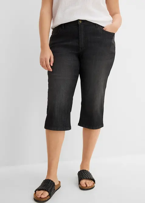 Slim Capri Jeans Mid Waist, bonprix
