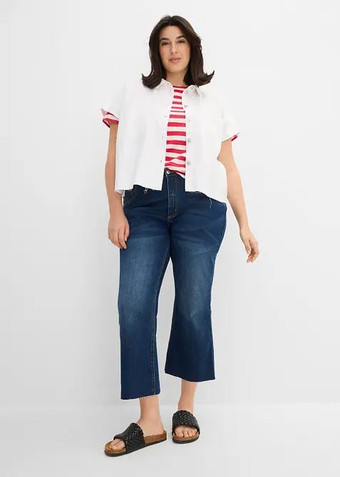 Bootcut Jeans High Waist, cropped, bonprix