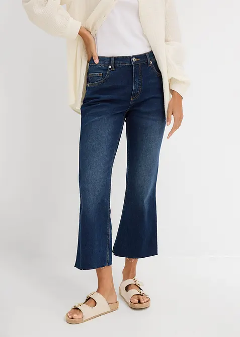 Bootcut Jeans High Waist, cropped, bonprix