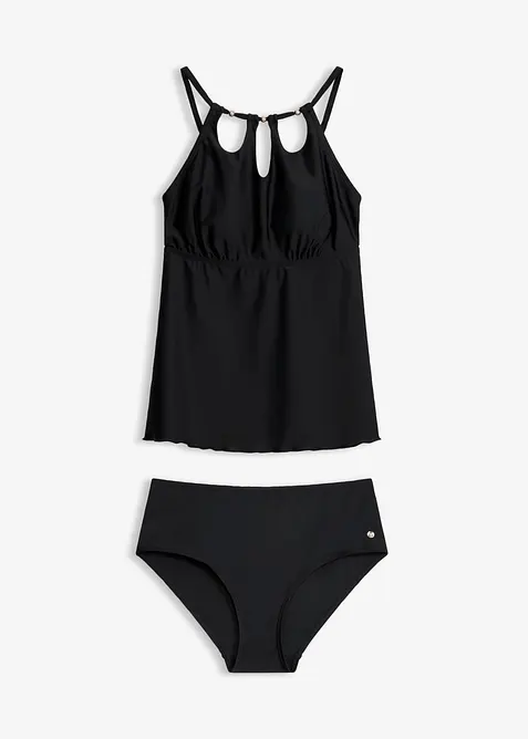 Tankini med cut-outs (2 delar), bonprix