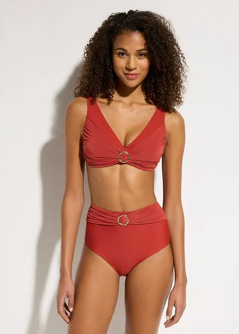 Bikini med BH-topp och ringdetaljer (2 delar), bonprix