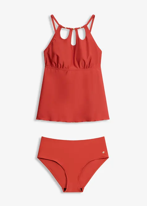 Tankini med cut-outs (2 delar), bonprix