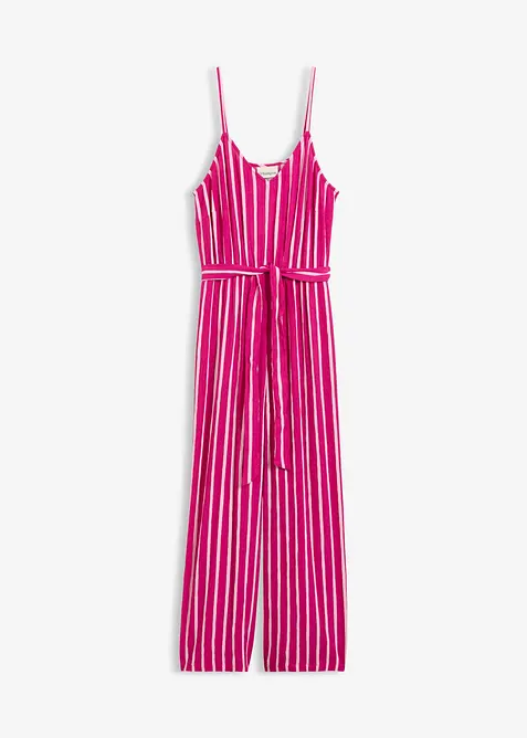 Jumpsuit i viskos med struktur, bonprix