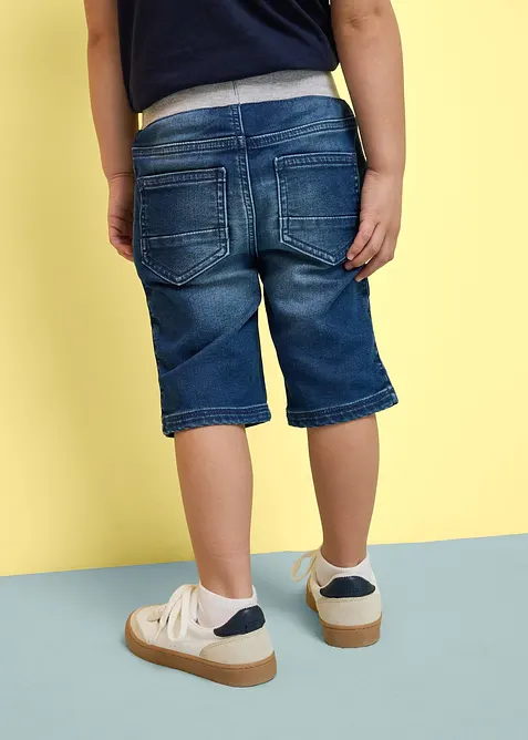 Jeansshorts i trik&aring;, Regular Fit, bonprix