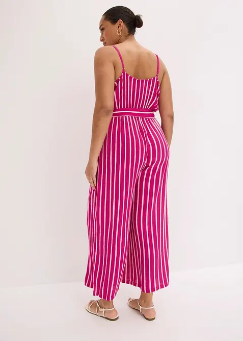 Jumpsuit i viskos med struktur, bonprix