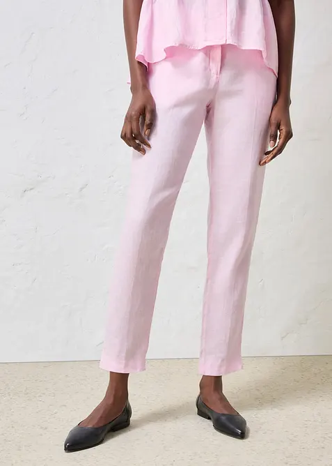 7/8-byxa av linne, bonprix