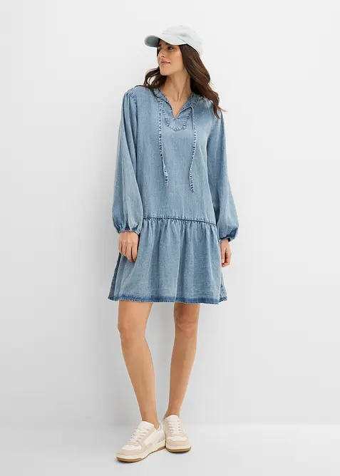 Ledig midikl&auml;nning med lin, bonprix