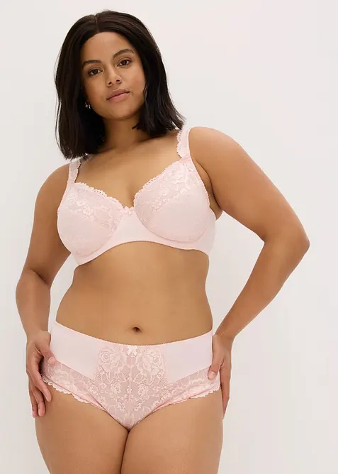 BH med bygel och skir spets (2-pack), bonprix