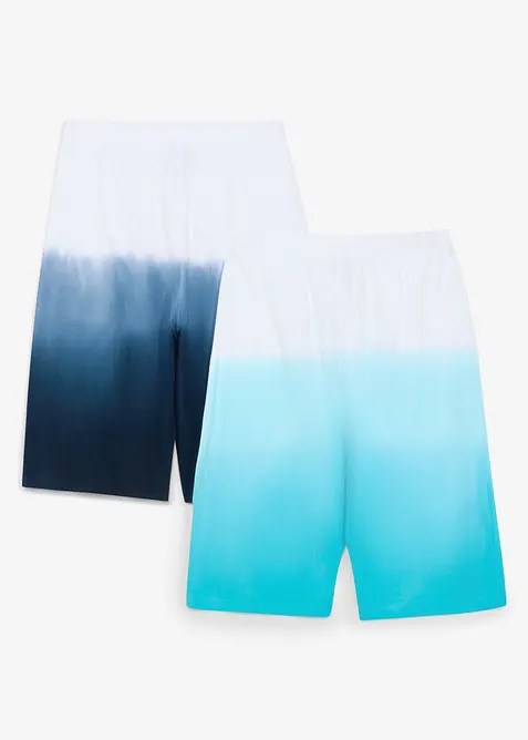 Jerseyshorts i ekologisk bomull (2-pack), bonprix