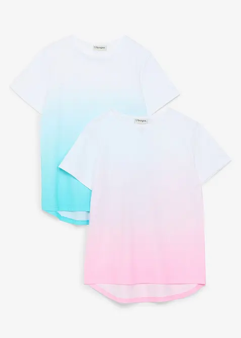T-shirt i ekologisk bomull (2-pack), bonprix