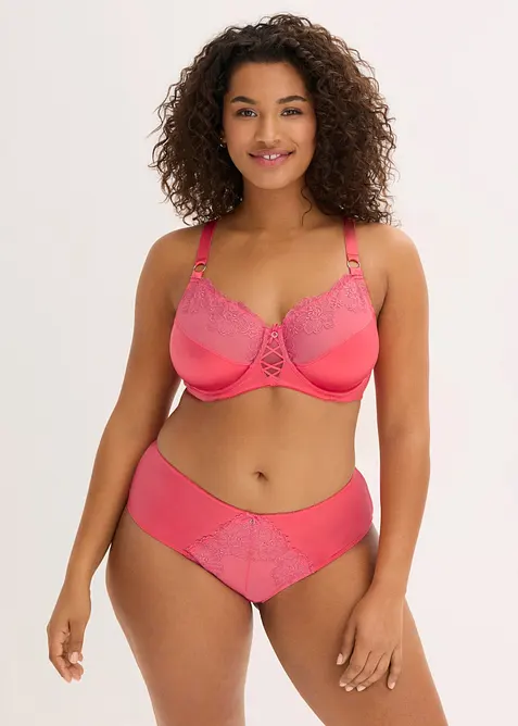 Minimizer-BH med glittrande blombroderi, bonprix