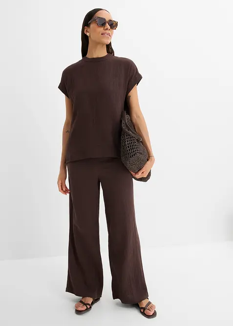 Blus i bomullsmuslin, bonprix