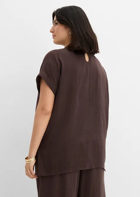 Blus i bomullsmuslin, bonprix