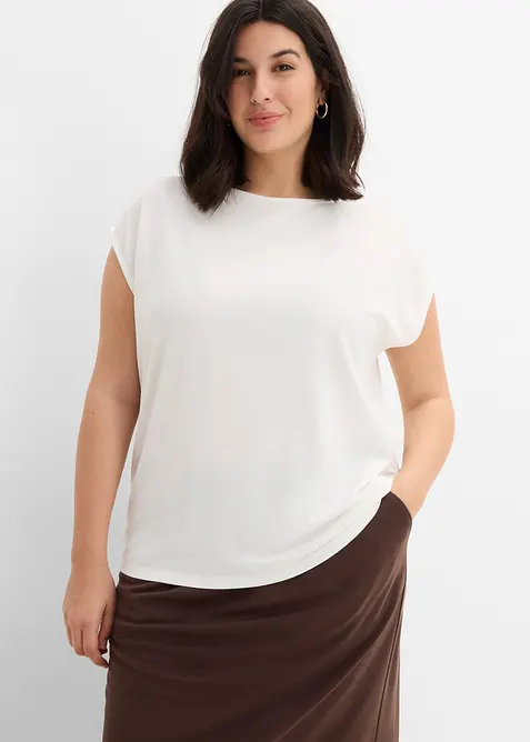 Oversizetopp i mjuk viskosmix, bonprix