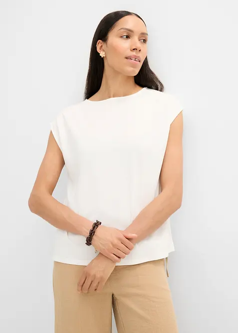 Oversizetopp i mjuk viskosmix, bonprix