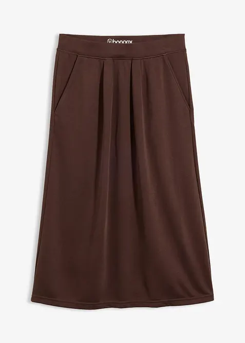 Jerseykjol i viskosmix, bonprix