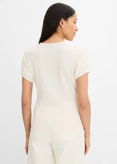 T-shirt i material med struktur, bonprix