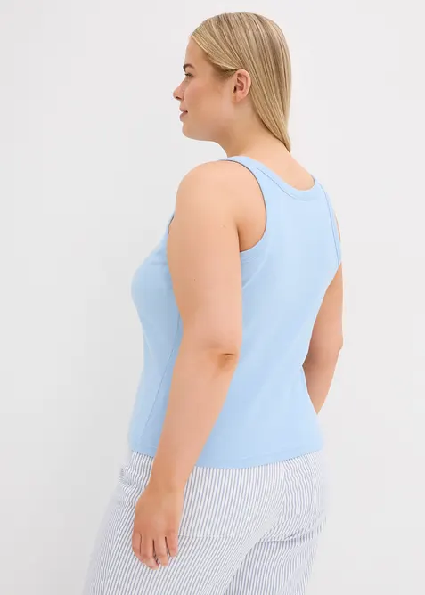 Ribbstickat linne, bonprix