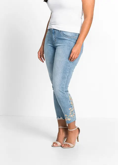 Skinny Jeans Mid Waist, cropped, bonprix