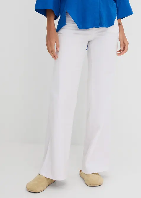 Wide Leg jeans, Mid Waist, Stretch, bonprix