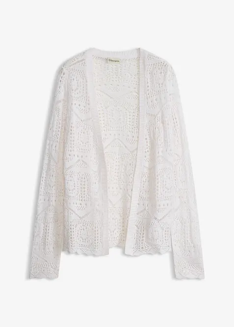 H&aring;lm&ouml;nstrad cardigan, bonprix