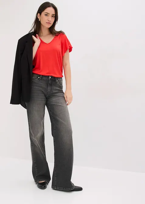 Topp i mjuk viskos, bonprix