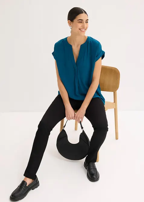 Blustunika av ren viskos, bonprix