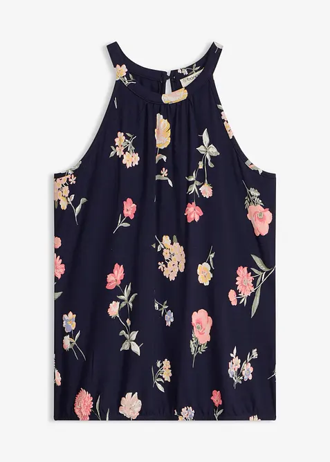 M&ouml;nstrat linne av h&aring;llbar viskos, bonprix