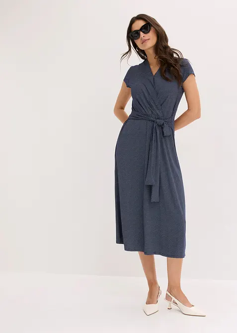 Mellanl&aring;ng kl&auml;nning i viskosmix, bonprix