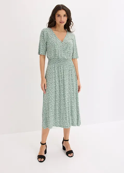 Jerseykl&auml;nning av viskosmix, bonprix