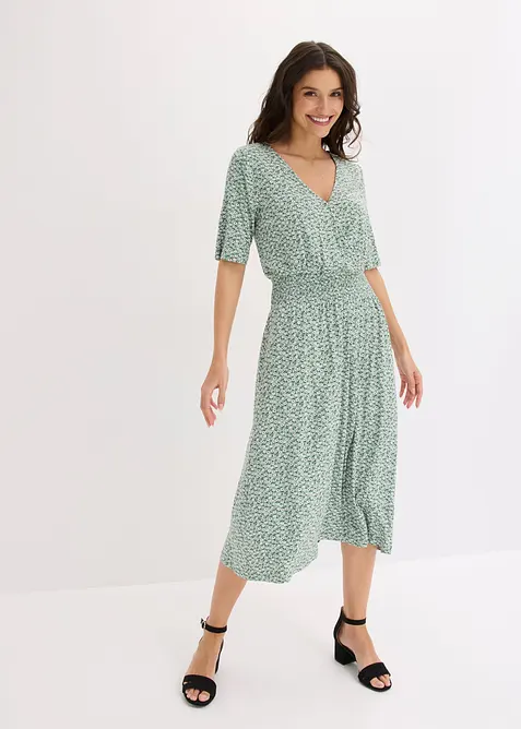 Jerseykl&auml;nning av viskosmix, bonprix