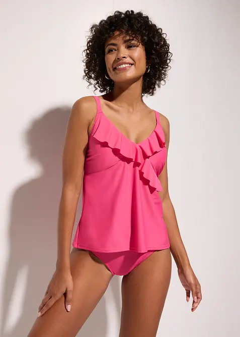 Tankini (2 delar) med volanger, bonprix