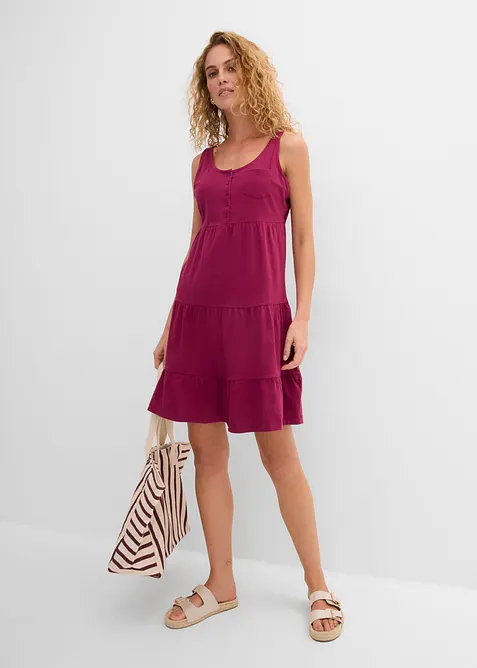 Kort jerseykl&auml;nning i bomull, bonprix