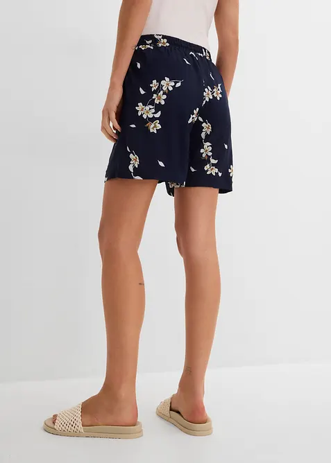 Viskosshorts med knytsk&auml;rp (2-pack), bonprix