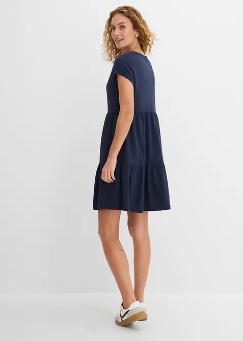 Tunikakl&auml;nning i bomull, kort&auml;rmad, bonprix